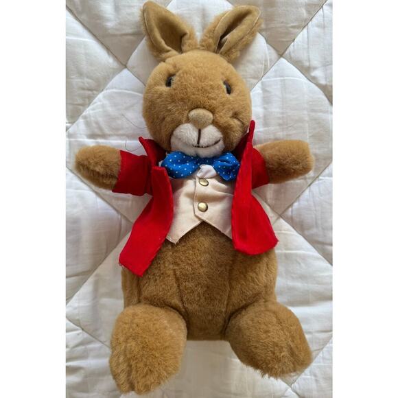 BUNNYKINS Vintage 1985 Soft Toy by Golden Bear Boy Bunny 15" England - Picture 1 of 4